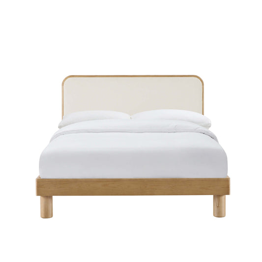 Seoul Bed Frame - Cream Linen - DUSK