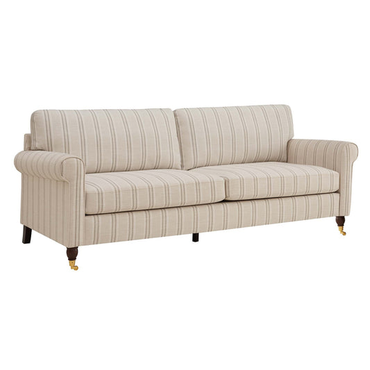 Sicily 3 Seater Sofa - Stripe - DUSK