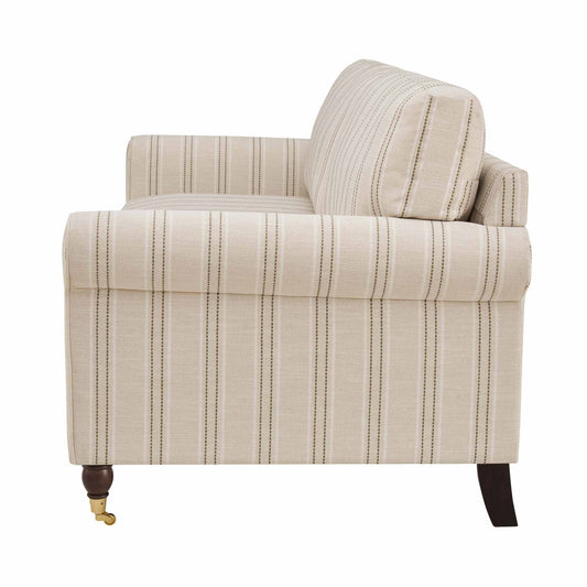 Sicily 3 Seater Sofa - Stripe - DUSK