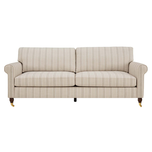 Sicily 3 Seater Sofa - Stripe - DUSK