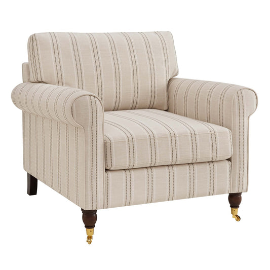 Sicily Armchair - Stripe - DUSK