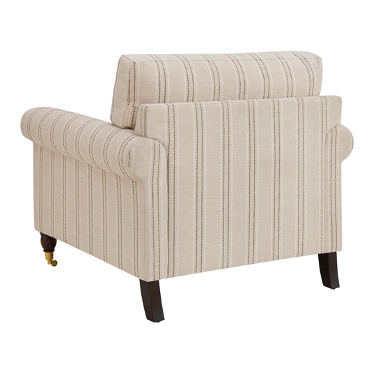 Sicily Armchair - Stripe - DUSK