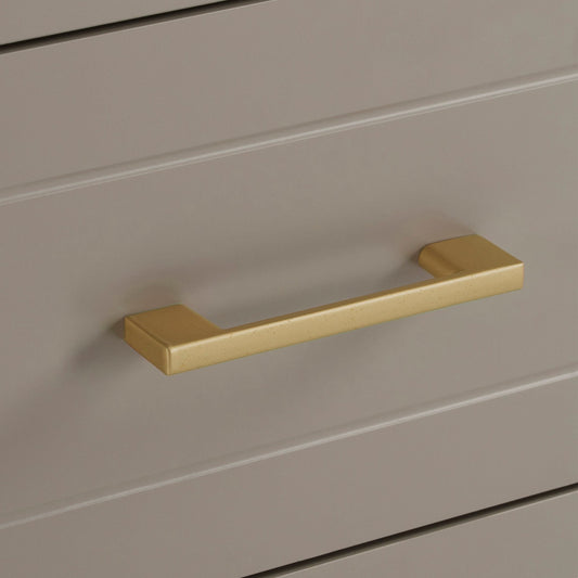 Sienna 2 Drawer Bedside Table - Taupe - DUSK