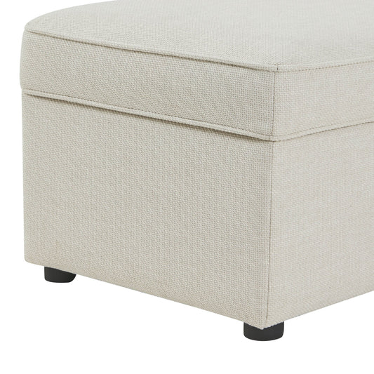 Soho Rectangle Ottoman Storage - Beige - DUSK