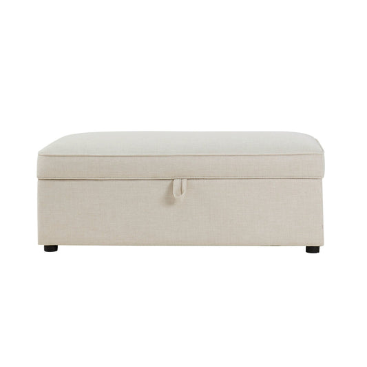 Soho Rectangle Ottoman Storage - Beige - DUSK