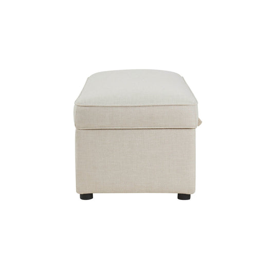 Soho Rectangle Ottoman Storage - Beige - DUSK