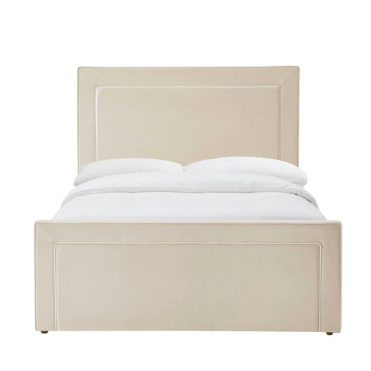 Sorrento Ottoman Storage Bed - Ecru/White - DUSK