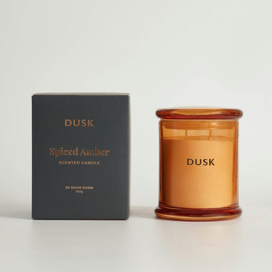 Spiced Amber Luxury Scented Candle - DUSK