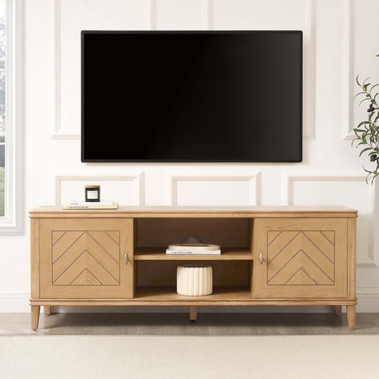 Stockholm Wood Veneer TV Unit - Light Wood - DUSK