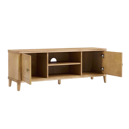 Stockholm Wood Veneer TV Unit - Light Wood - DUSK