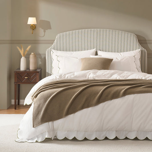 Surrey Bed Frame - Sage Stripe - DUSK