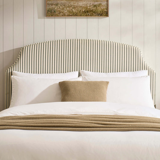 Surrey Ottoman Storage Bed - Sage Stripe - DUSK