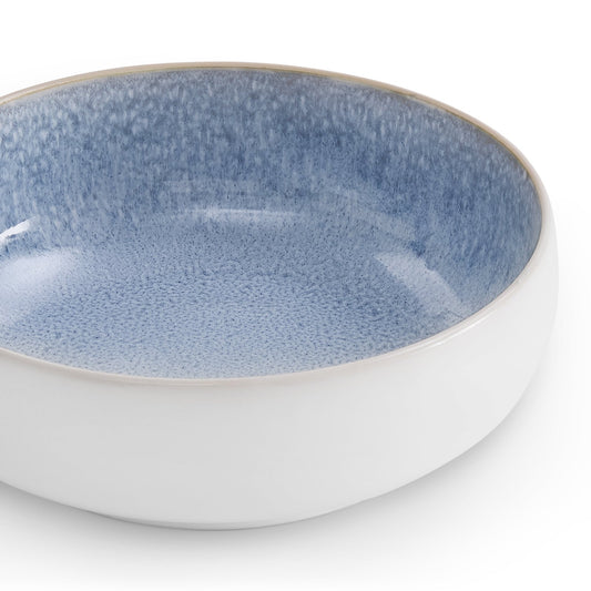 Sutton Stoneware Set of 4 Cereal Bowls - Light Blue - DUSK