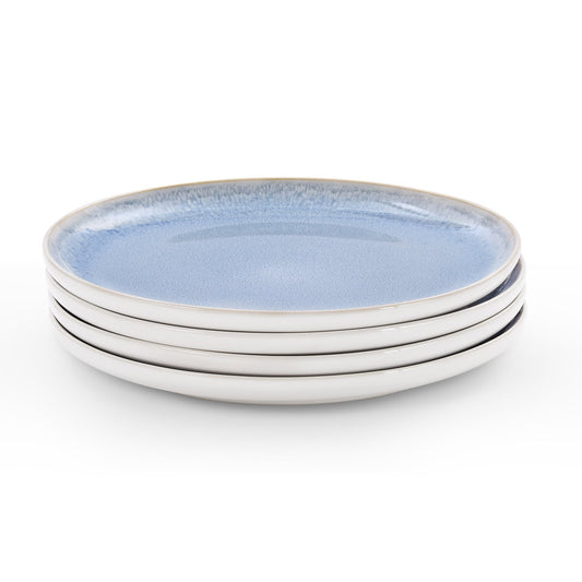 Sutton Stoneware Set of 4 Side Plates - Light Blue - DUSK