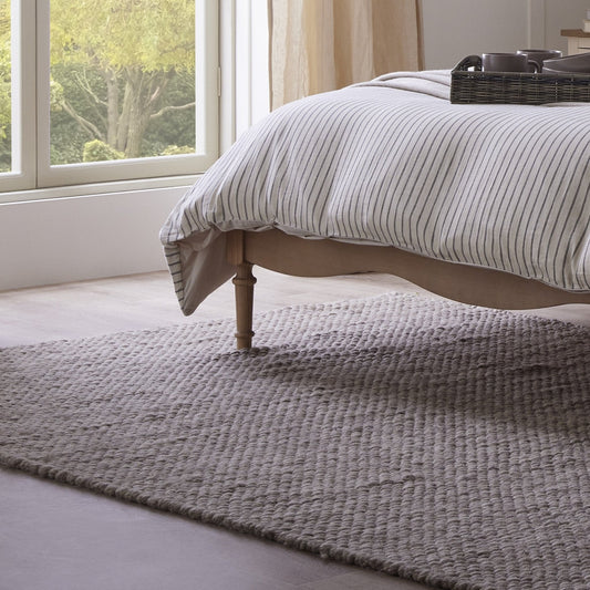 Theo Wool Bobble Rug - Taupe - DUSK
