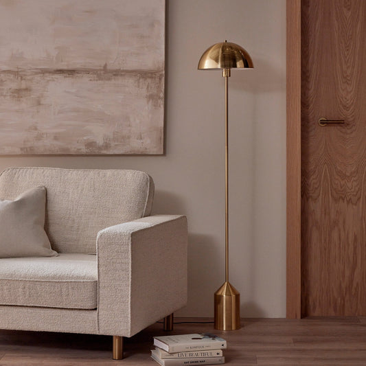 Titan Gold Domed Floor Lamp - DUSK