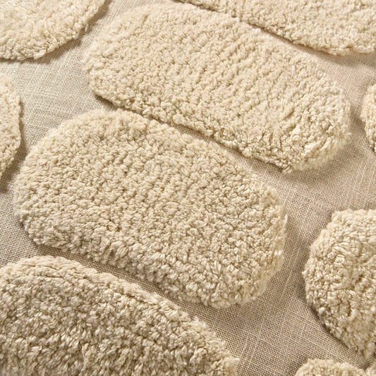 Tufted Pattern Sofa Cushion Cover - Off White - DUSK