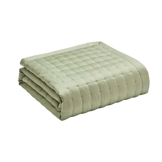 Vienna Quilted Bedspread 2.5m x 2.6m - Sage - DUSK