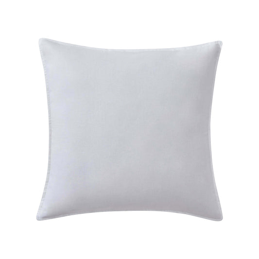 Washed Cotton Linen Blend Plain Dye Sofa Cushion Cover - Chalk White - DUSK