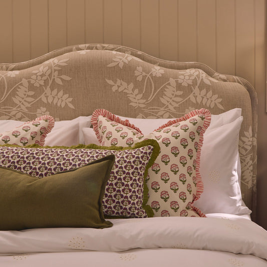 Wiltshire Ottoman Storage Bed - Jacquard Floral - DUSK