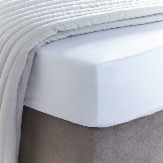 400 Thread Count Fitted Sheet - White - DUSK