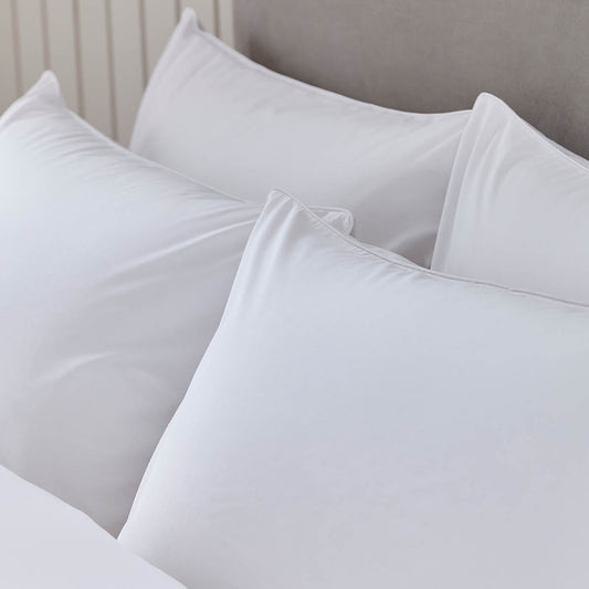 Cambridge Duvet Cover - 200 TC - Cotton - White - DUSK
