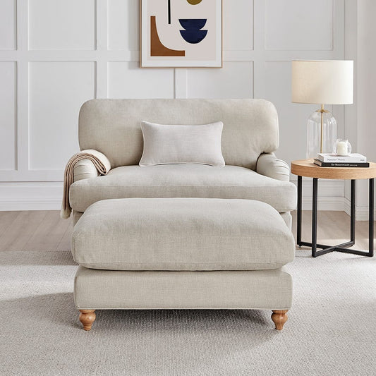 Hampshire Pouffe - Beige - DUSK