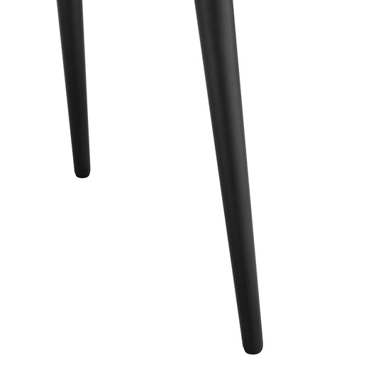 Lila Marble Effect Dining Table - White - DUSK