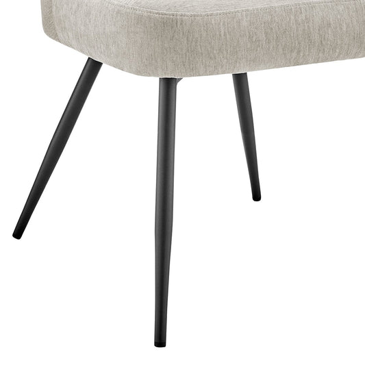 Mabel Set of 2 Dining Chairs - Chenille - Natural - DUSK