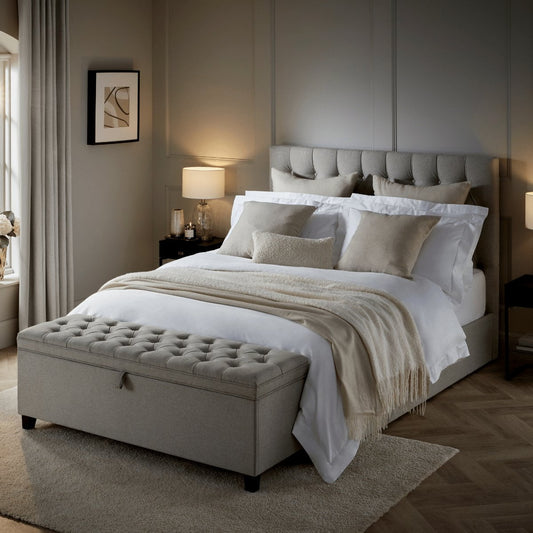 Middleton Ottoman Storage Bed - Natural - DUSK