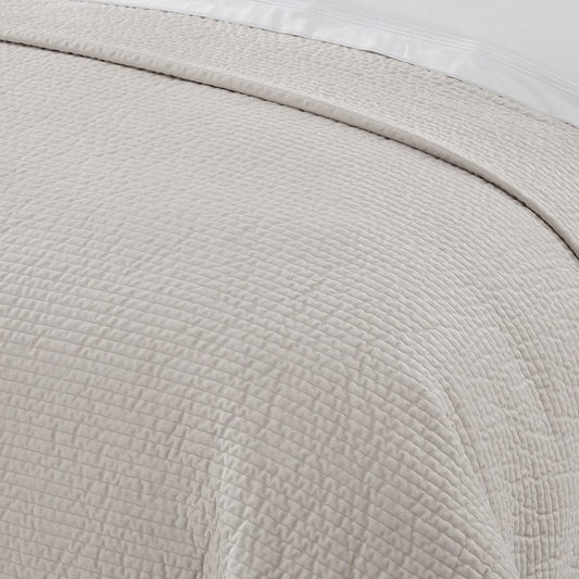 Milan Textured Matte Bedspread 2.5 X 2.6m - Champagne - DUSK