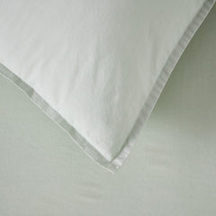 Pair of Pillowcases - 200 TC - Washed Cotton - Sage - DUSK