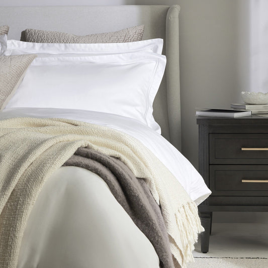 Pair of Regent Oxford Pillowcases - 400 TC - White - DUSK