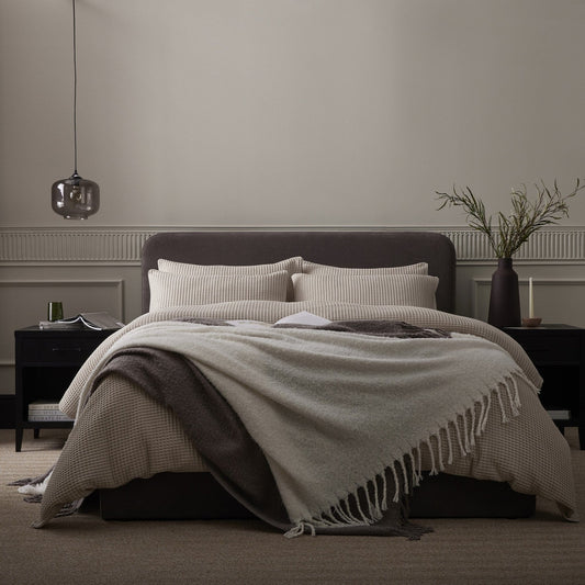 Portofino Duvet Cover - 200 TC - Cotton - Natural - DUSK
