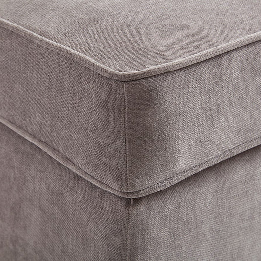 Soho Ottoman Storage Pouffe - Grey - DUSK
