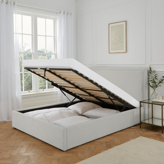 Windsor Ottoman Storage Bed - Natural - DUSK