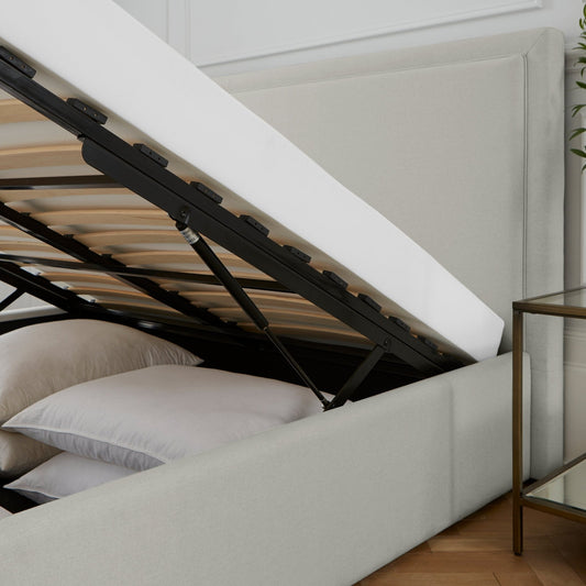 Windsor Ottoman Storage Bed - Natural - DUSK