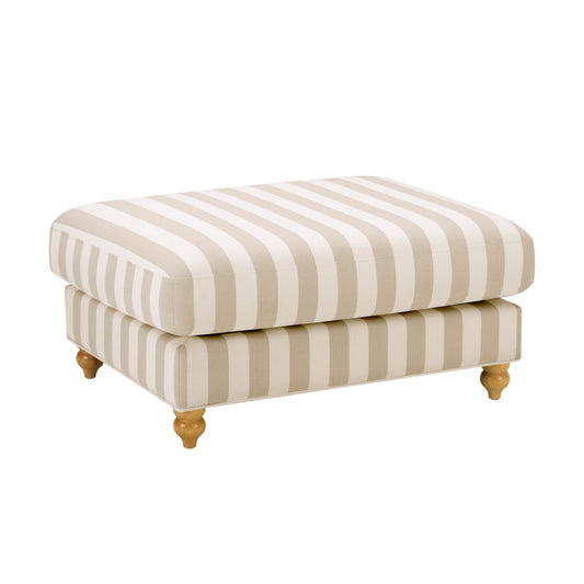 Hampshire Pouffe - Natural Stripe