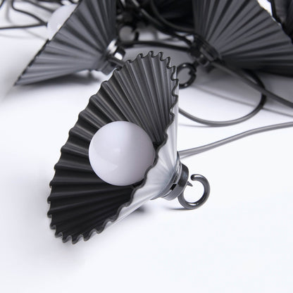10 Outdoor Plug In Flower String Lights - White - DUSK
