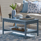 100% Cotton Stitched Shell Sofa Cushion Cover - Natural/ Blue - DUSK