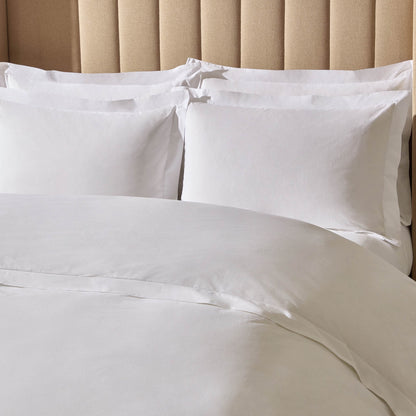 100% Egyptian Cotton 600 Thread Count Duvet Cover - White - DUSK