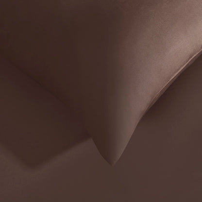 200 Thread Count Plain - Dye Classic Pillowcase - Chocolate - DUSK