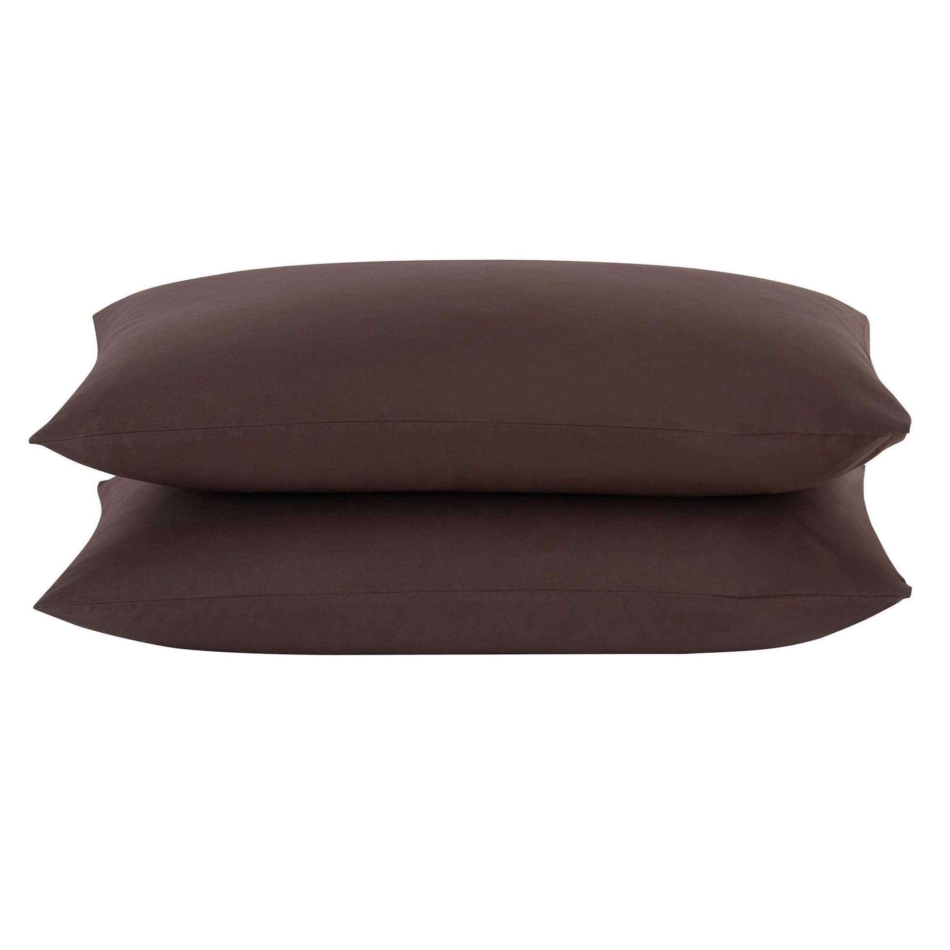 200 Thread Count Plain - Dye Classic Pillowcase - Chocolate - DUSK