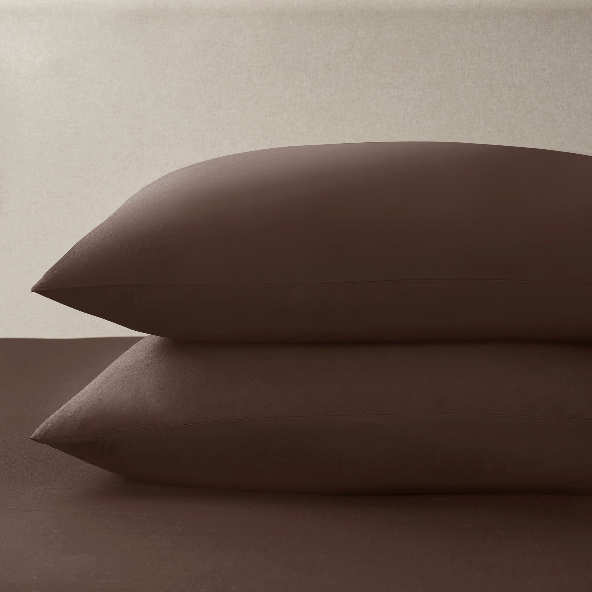 200 Thread Count Plain - Dye Classic Pillowcase - Chocolate - DUSK