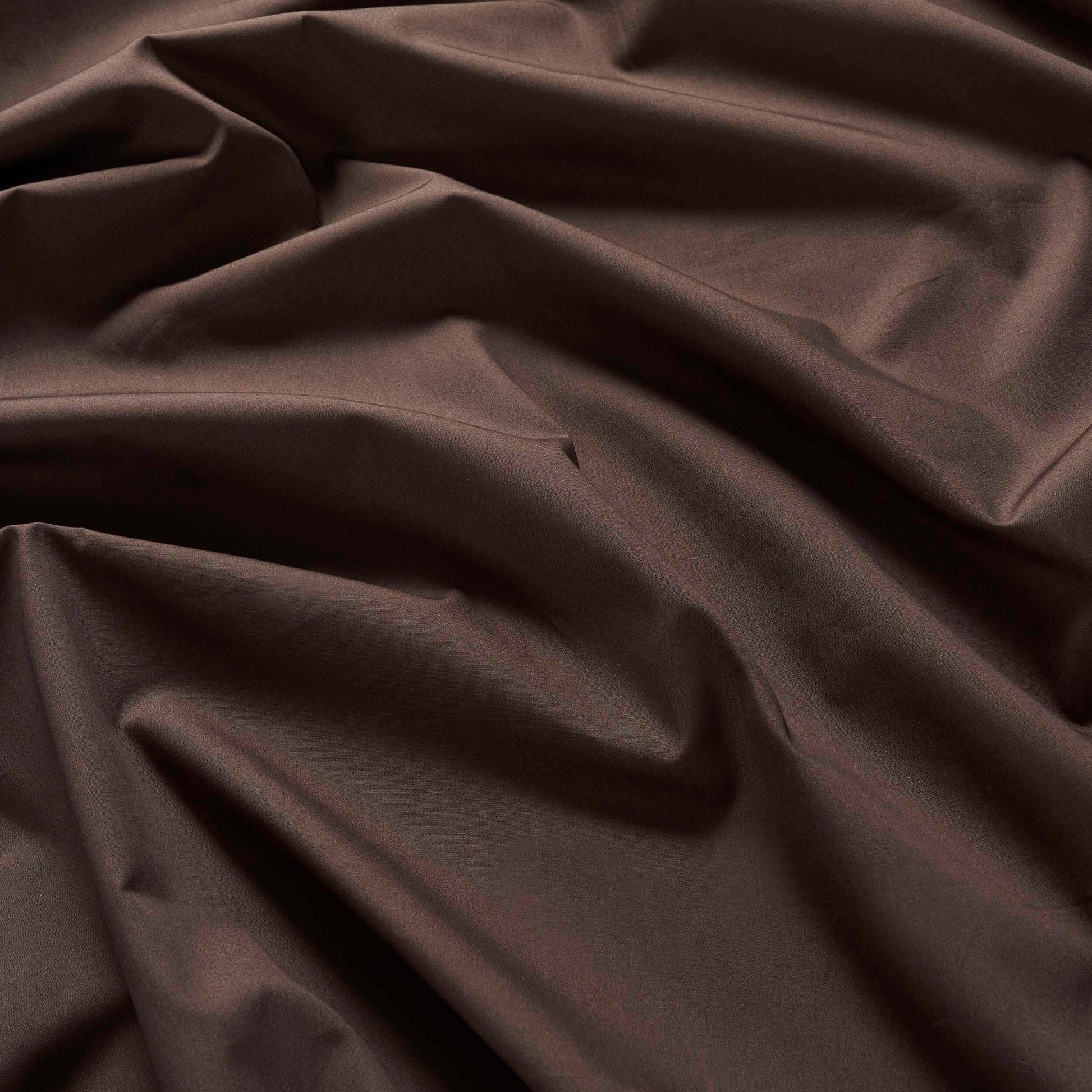 200 Thread Count Plain - Dye Fitted Sheet - Chocolate - DUSK