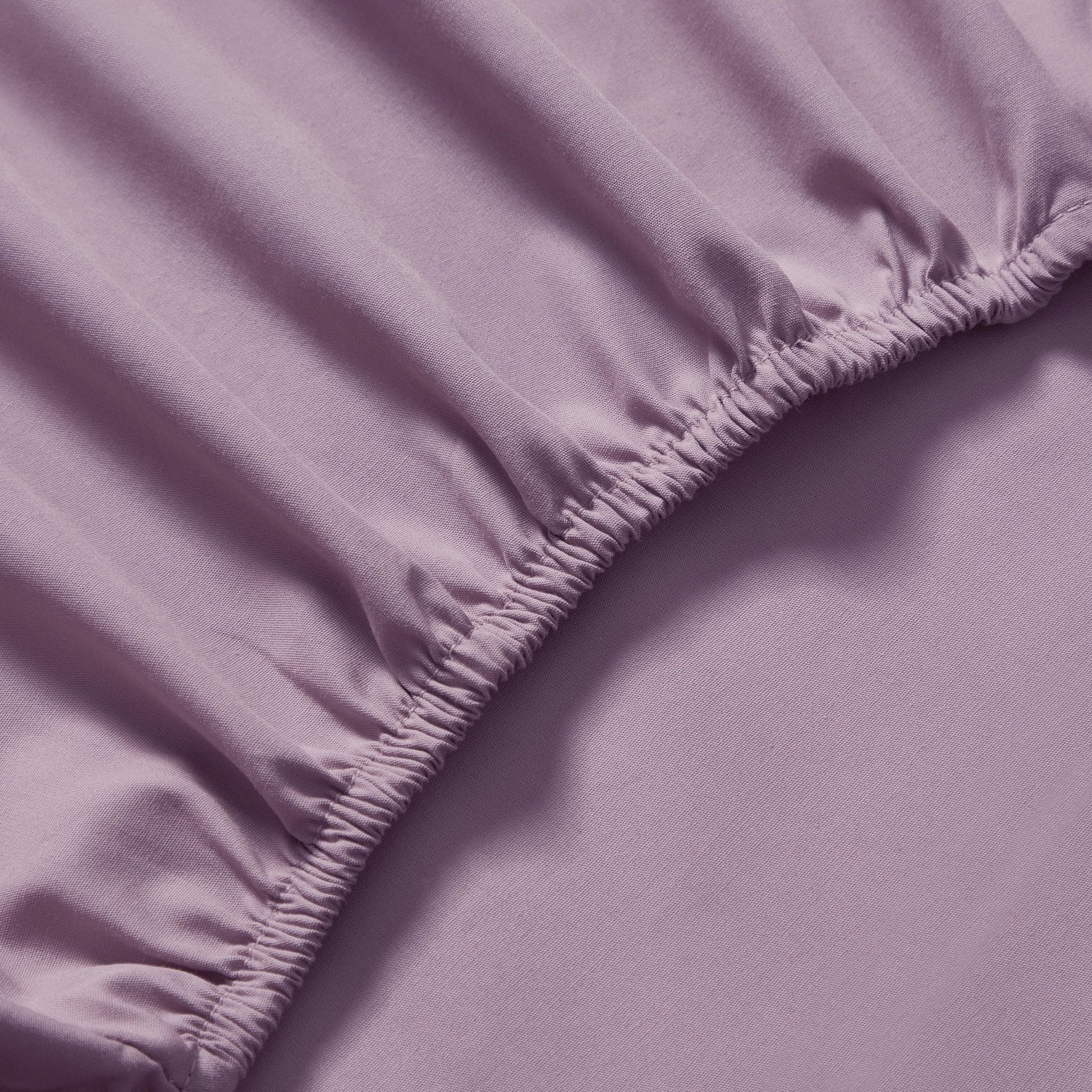 200 Thread Count Plain - Dye Fitted Sheet - Heather - DUSK