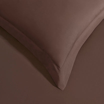 200 Thread Count Plain - Dye Oxford Pillowcase - Chocolate - DUSK