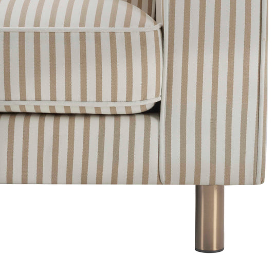 Soho Loveseat - Sand Stripe