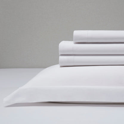 400TC Sateen Sheets & Pillowcase Bundle - White - DUSK