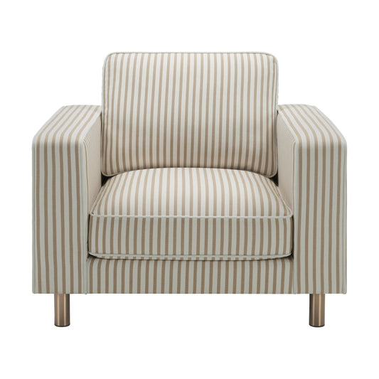 Soho Armchair - Sand Stripe